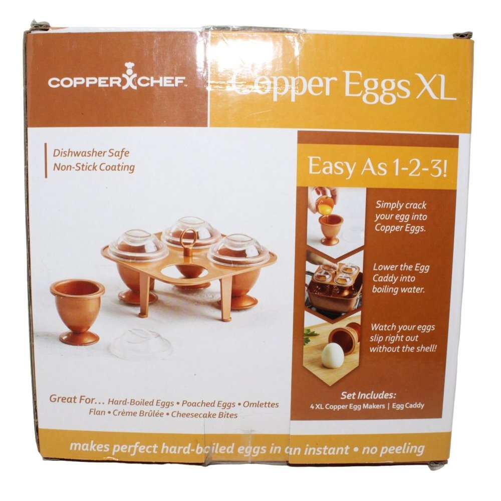 Copper Chef 4 Caddy XL As Seen On TV Non Stick Makers For All Types Of Eggs - Picture 3 of 5